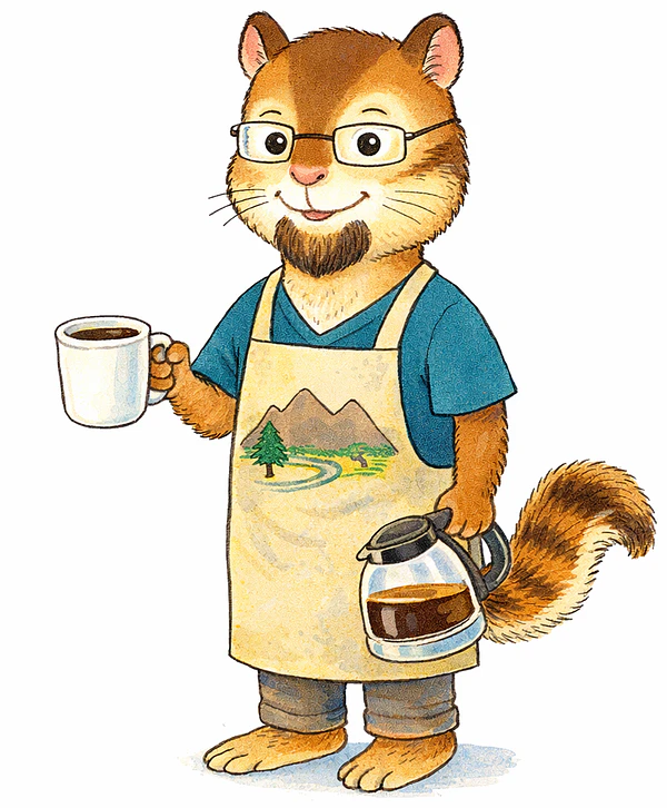 Chipmunk Coffee Shop Owner