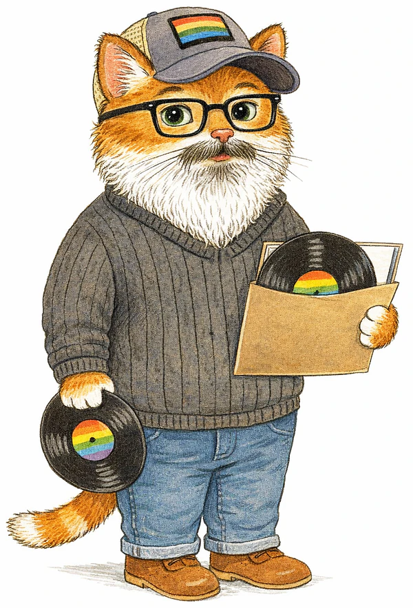 Cat Vinyl Shopkeeper