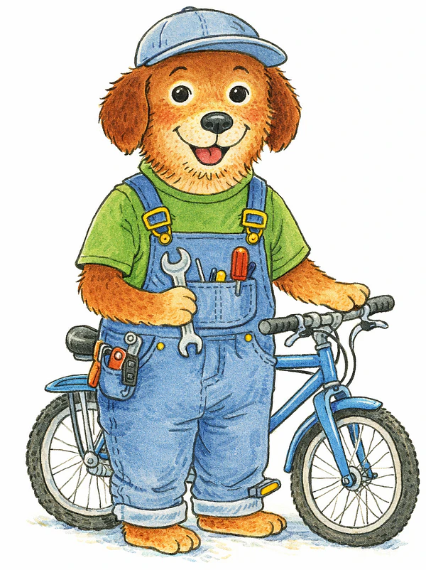 Dog Bike Shop Owner